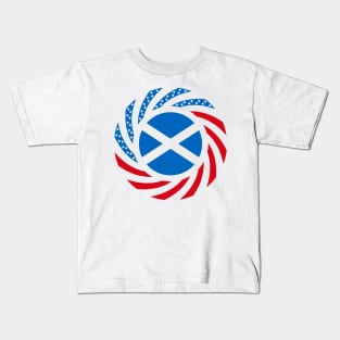 Scottish American Multinational Patriot Flag Series Kids T-Shirt